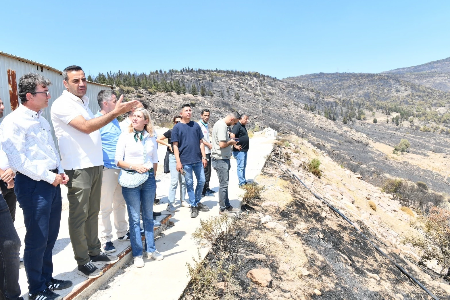 Başkan Yıldız Yangın Bölgesinde
